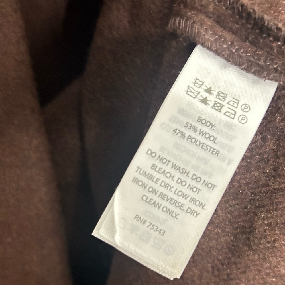 NWT House of Harlow 1960 Brown Elegant Wool Blend Trench Coat Size XL - Picture 7 of 7